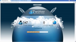 Twitter reputation score calculator screenshot